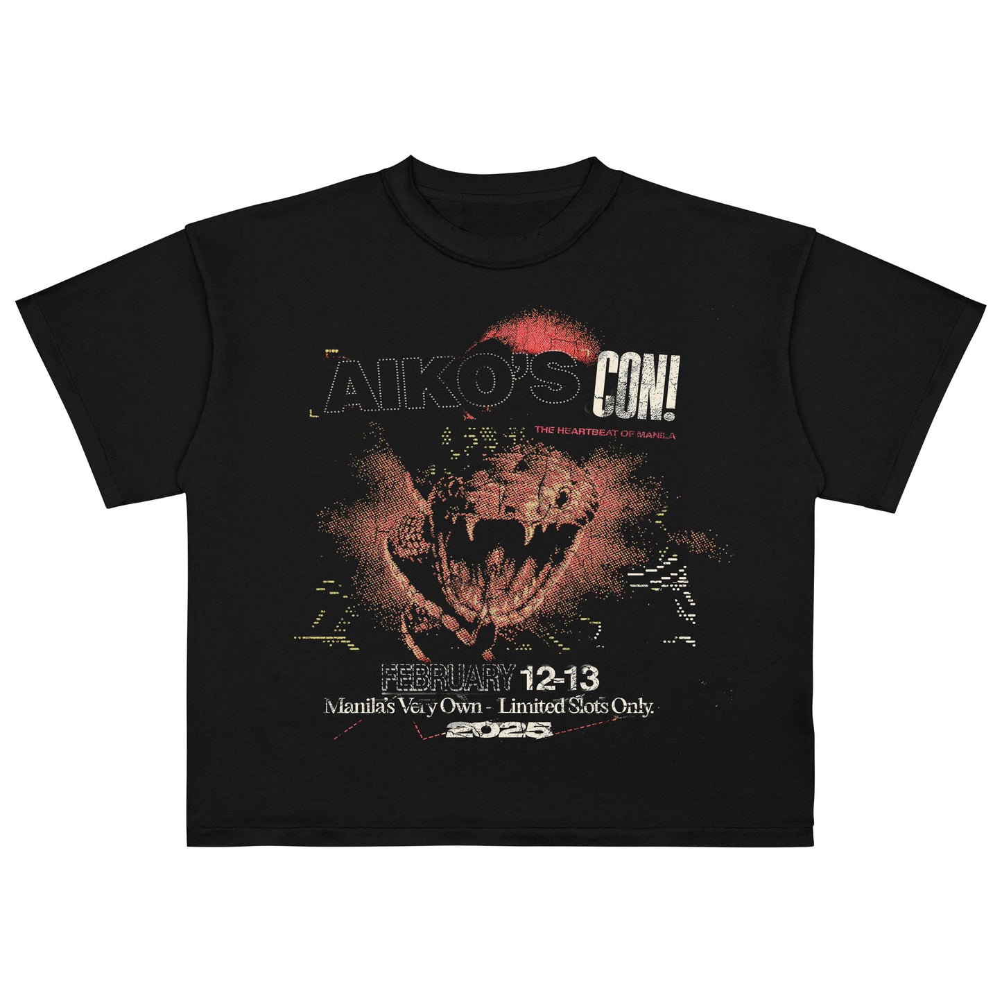 AIKO CONCERT BOXY CROP TEE