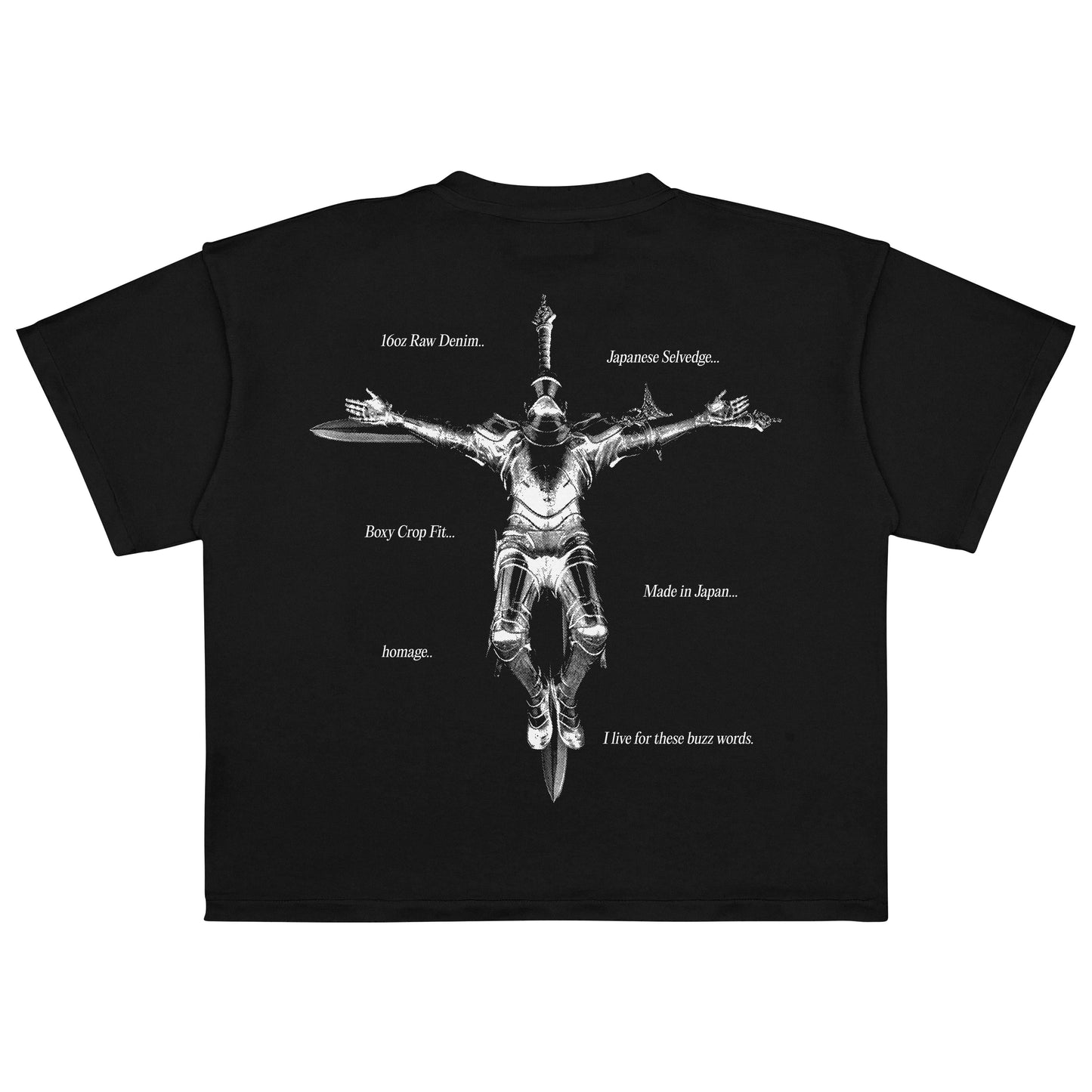 AIKO HOMAGE BLACK TEE