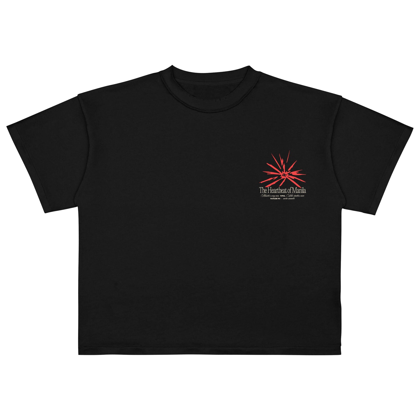 AIKO SPLASH BOXY CROP TEE