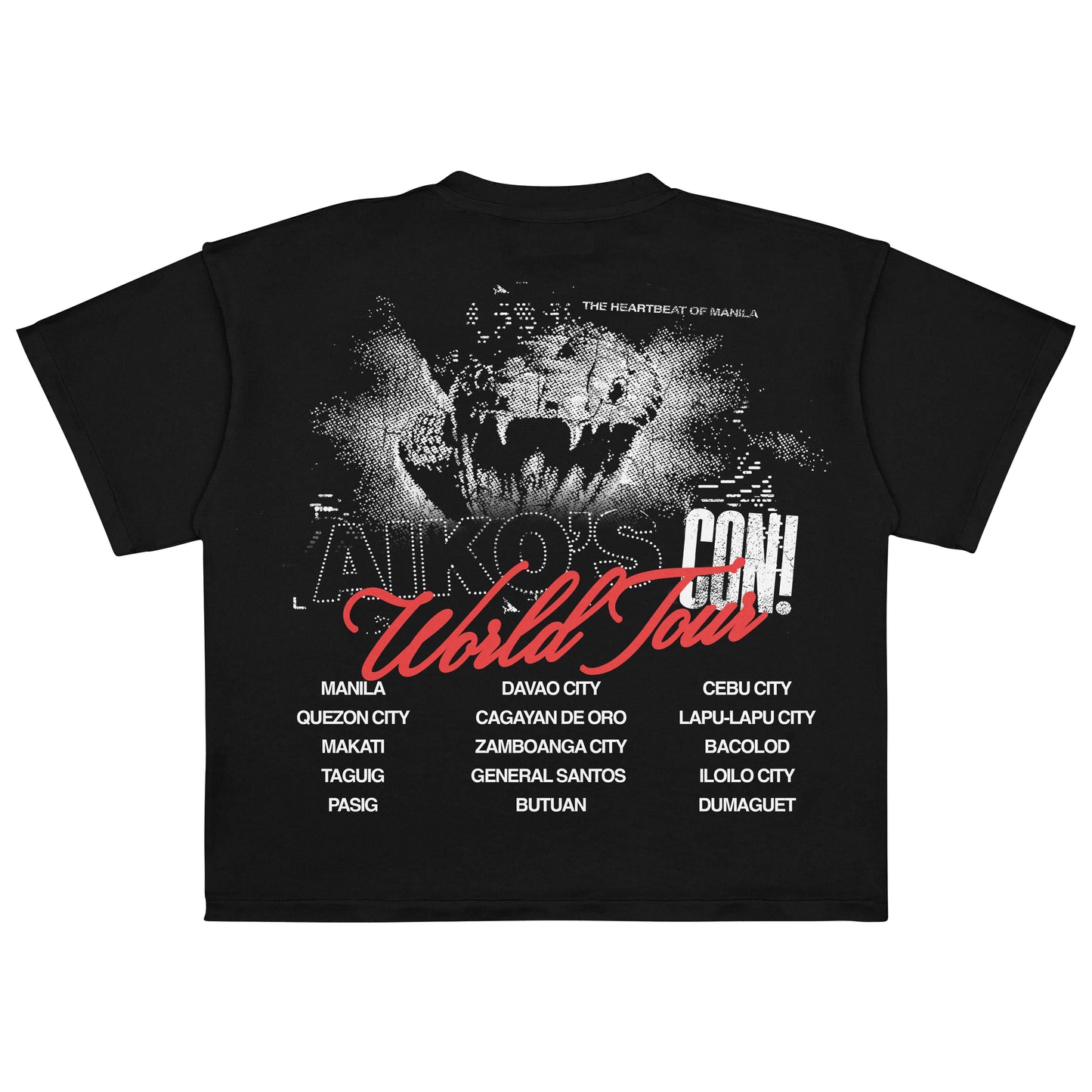 AIKO CONCERT BOXY CROP TEE